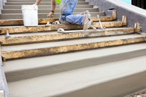 Concrete Steps Pouring in Crossville
