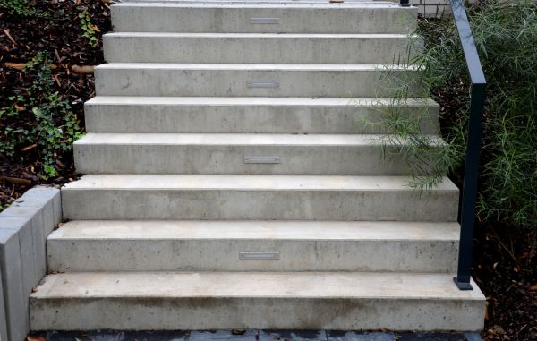 Poured Step Installation in Crossville