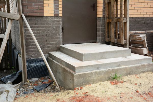 Cement Steps Construction in Crossville
